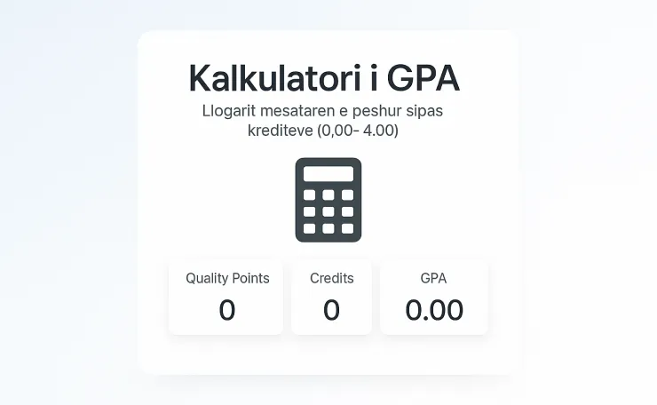 si llogaritet mesatarja e notave në universitet