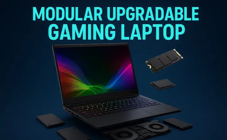 Modular upgradable gaming laptop