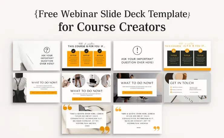 free webinar slide deck template