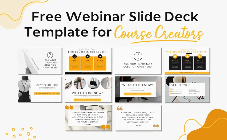 free webinar slide deck template