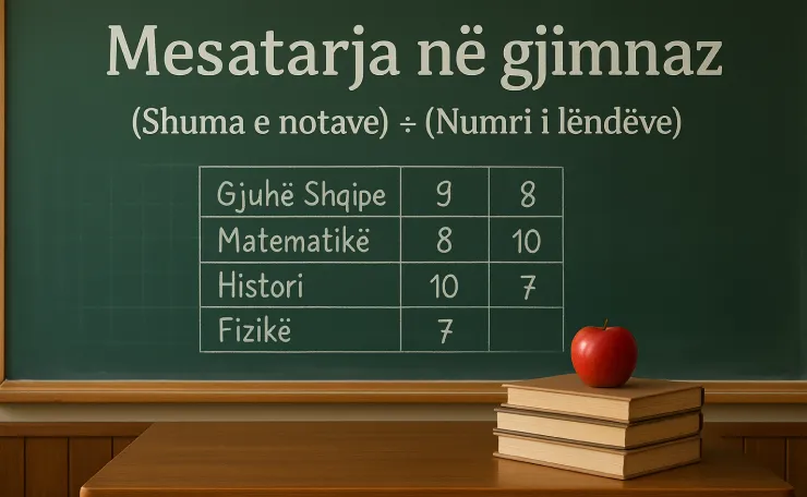 nota mesatare në gjimnaz vs universitet