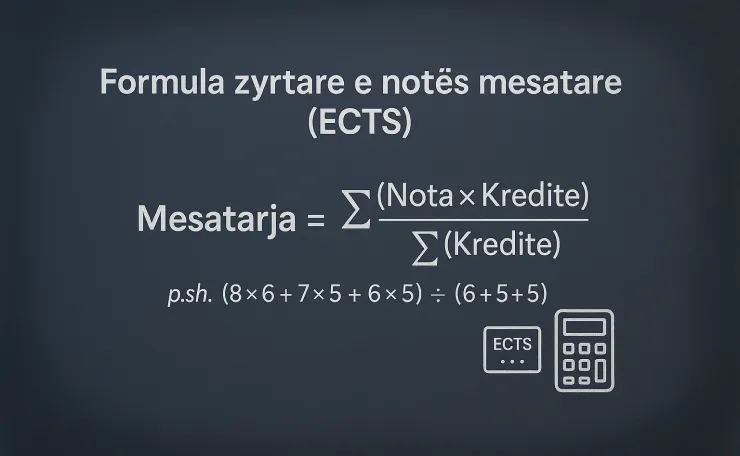 provimet e përsëritura në notën mesatare