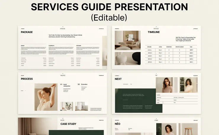 services guide presentation template free