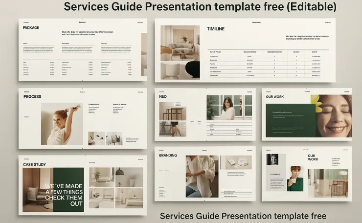 services guide presentation template free