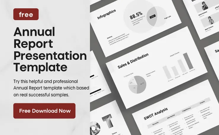 free annual report presentation template