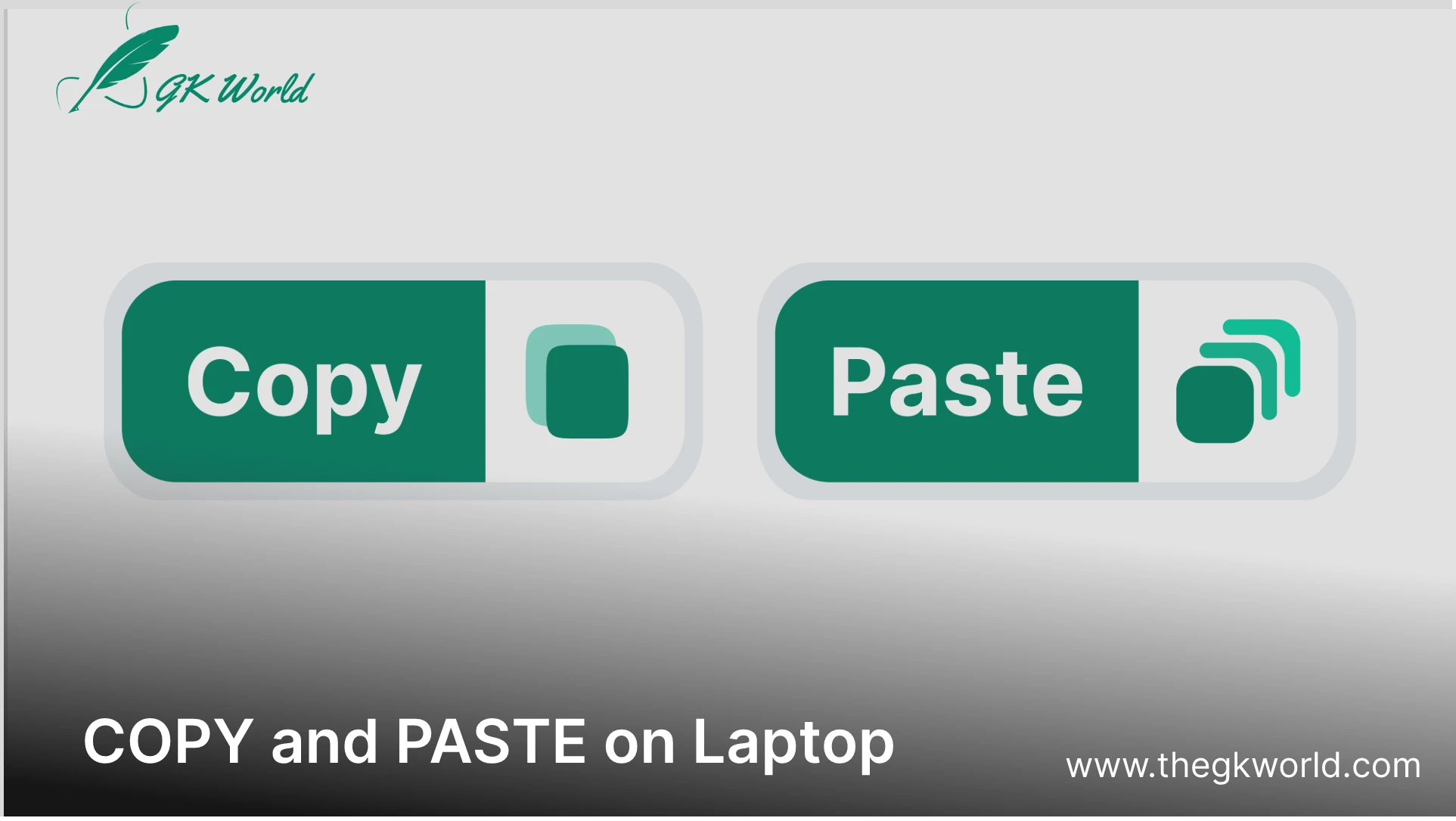 How to COPY and PASTE on Laptop
