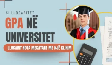 si llogaritet mesatarja e notave në universitet