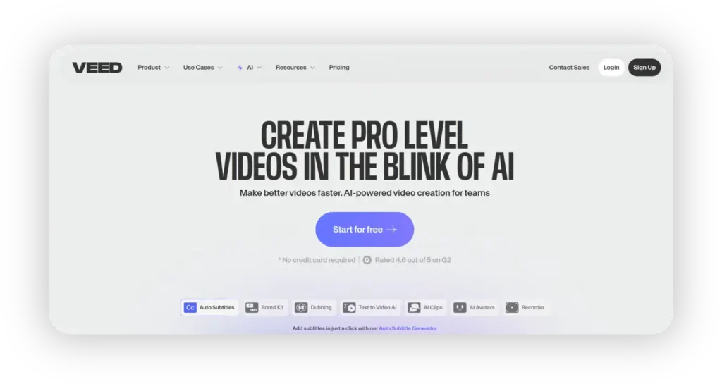 veed ai video&a