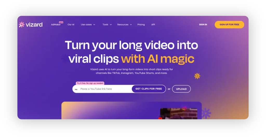 vizard ai video&a best tool to make clips