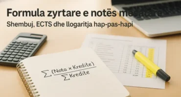 Formula zyrtare notës mesatare