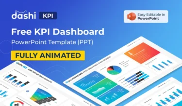 Free KPI Dashboard PowerPoint Template