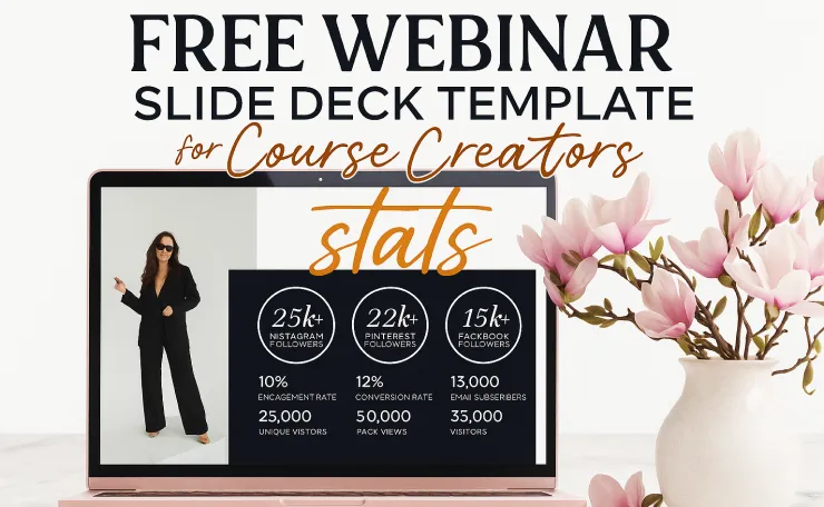 Free Webinar Slide Deck Template for Course Creators