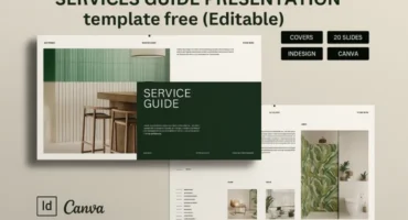 services guide presentation template free