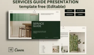 services guide presentation template free