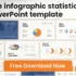 free infographic statistics PowerPoint template