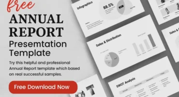 free annual report presentation template